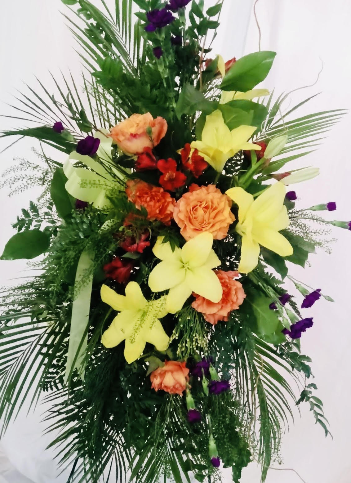 Vibrant Energy - Rich reds, yellows, and oranges with a splash of purple, to finish off this vibrant collage of colorful flowers