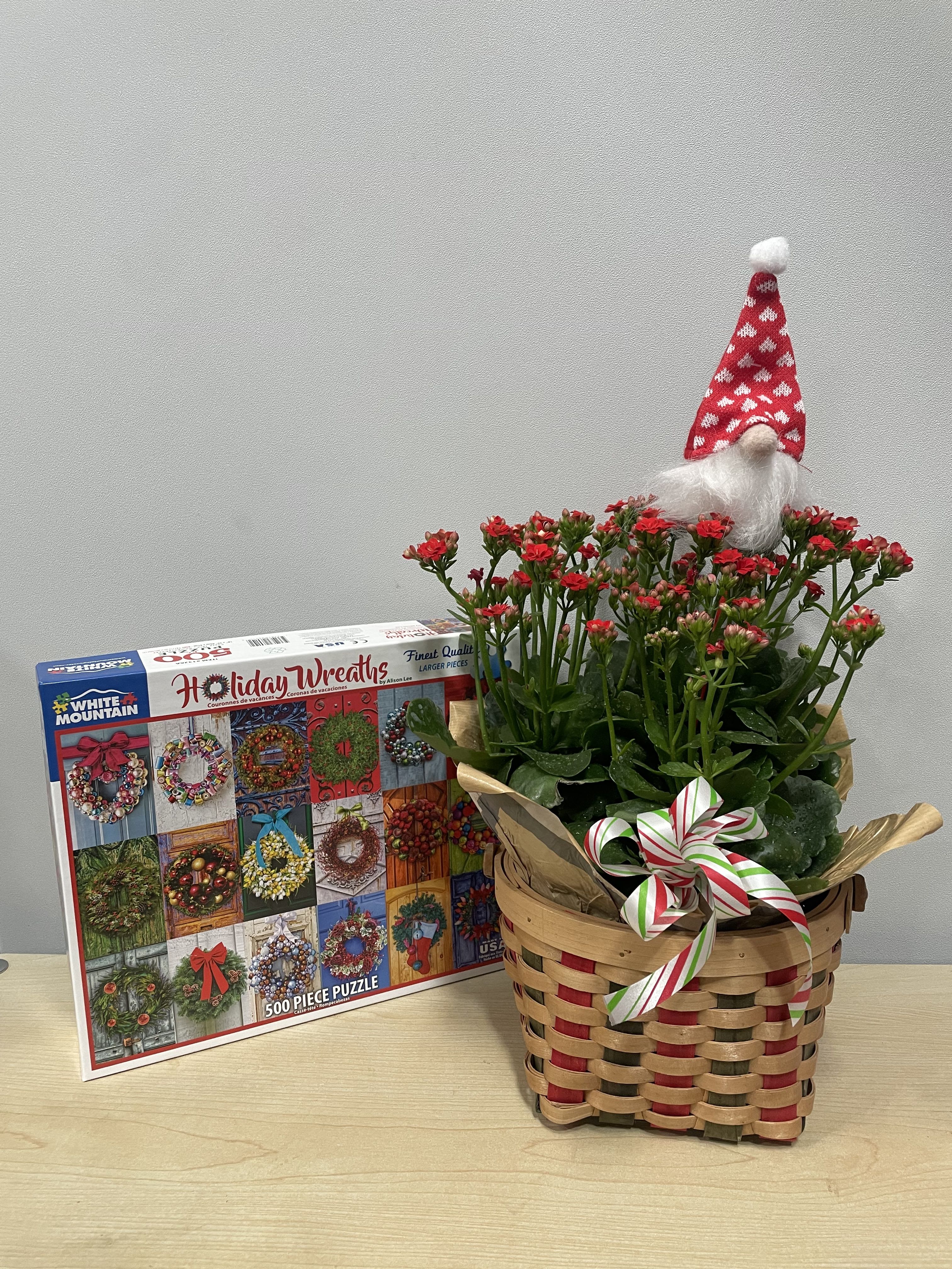 Holiday Kalanchoe &amp; Puzzle - As shown 