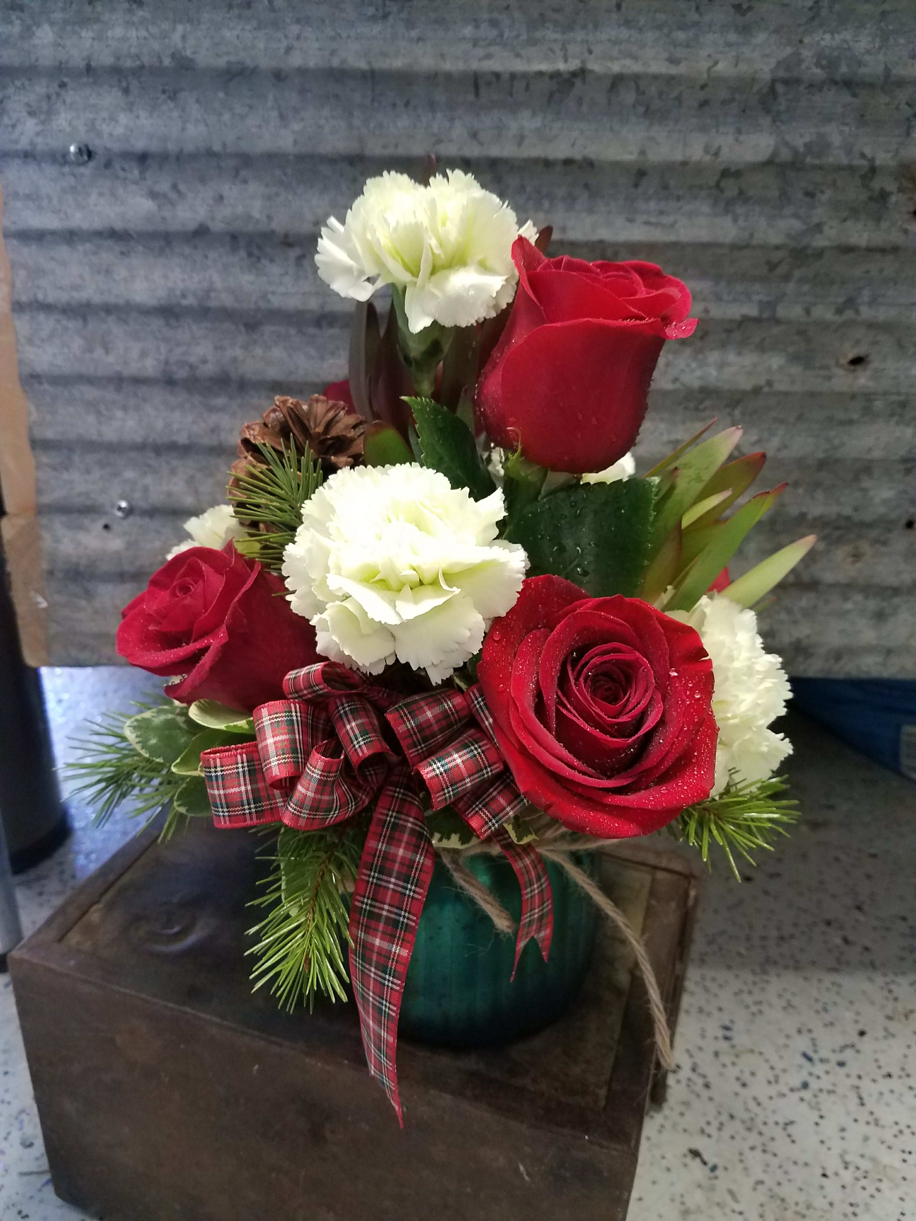 Have Yourself A Merry Little Christmas  - Send some Christmas cheer with this small vase 