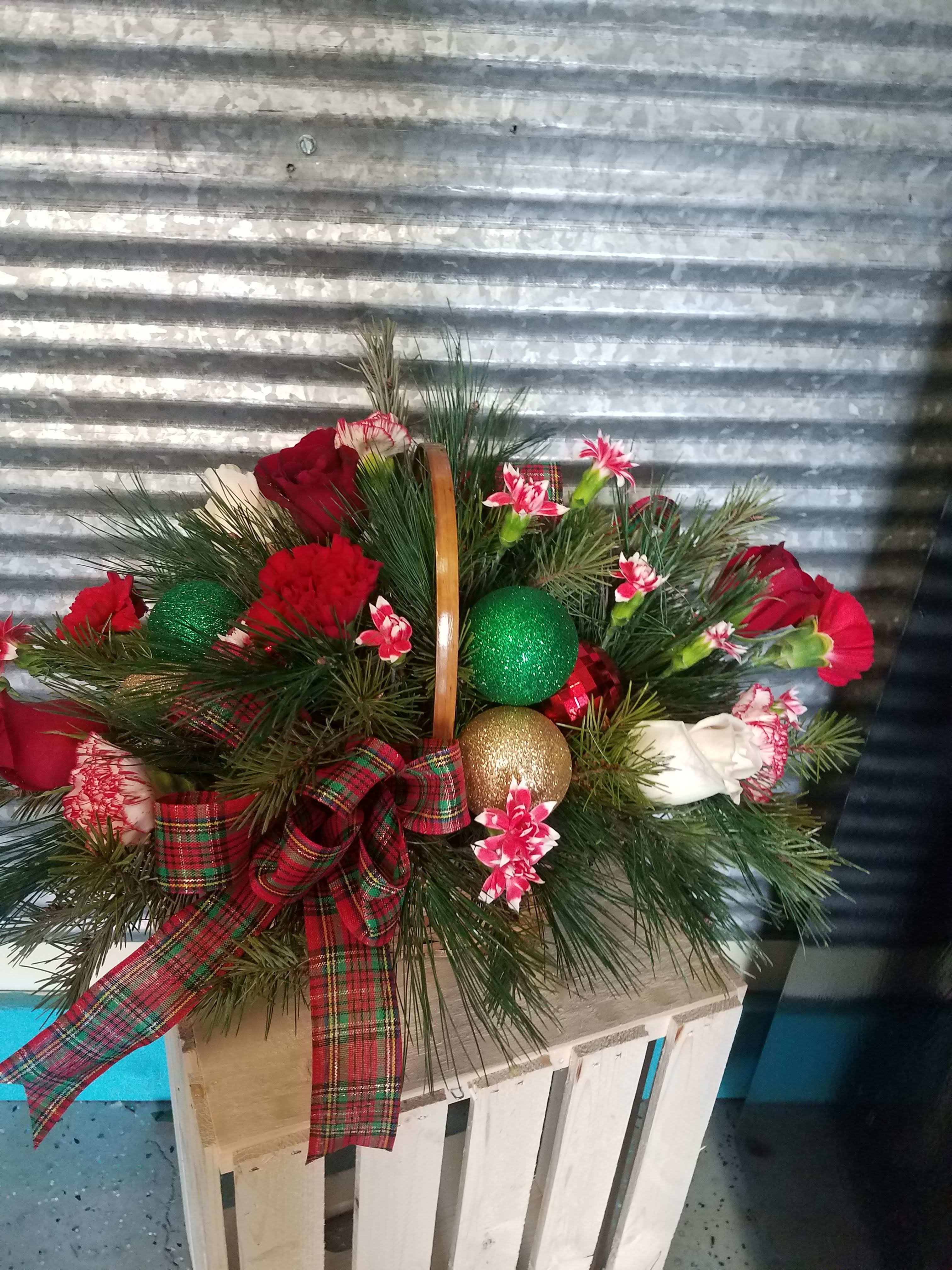 Christmas Basket  - Send warm thoughts this Christmas basket 