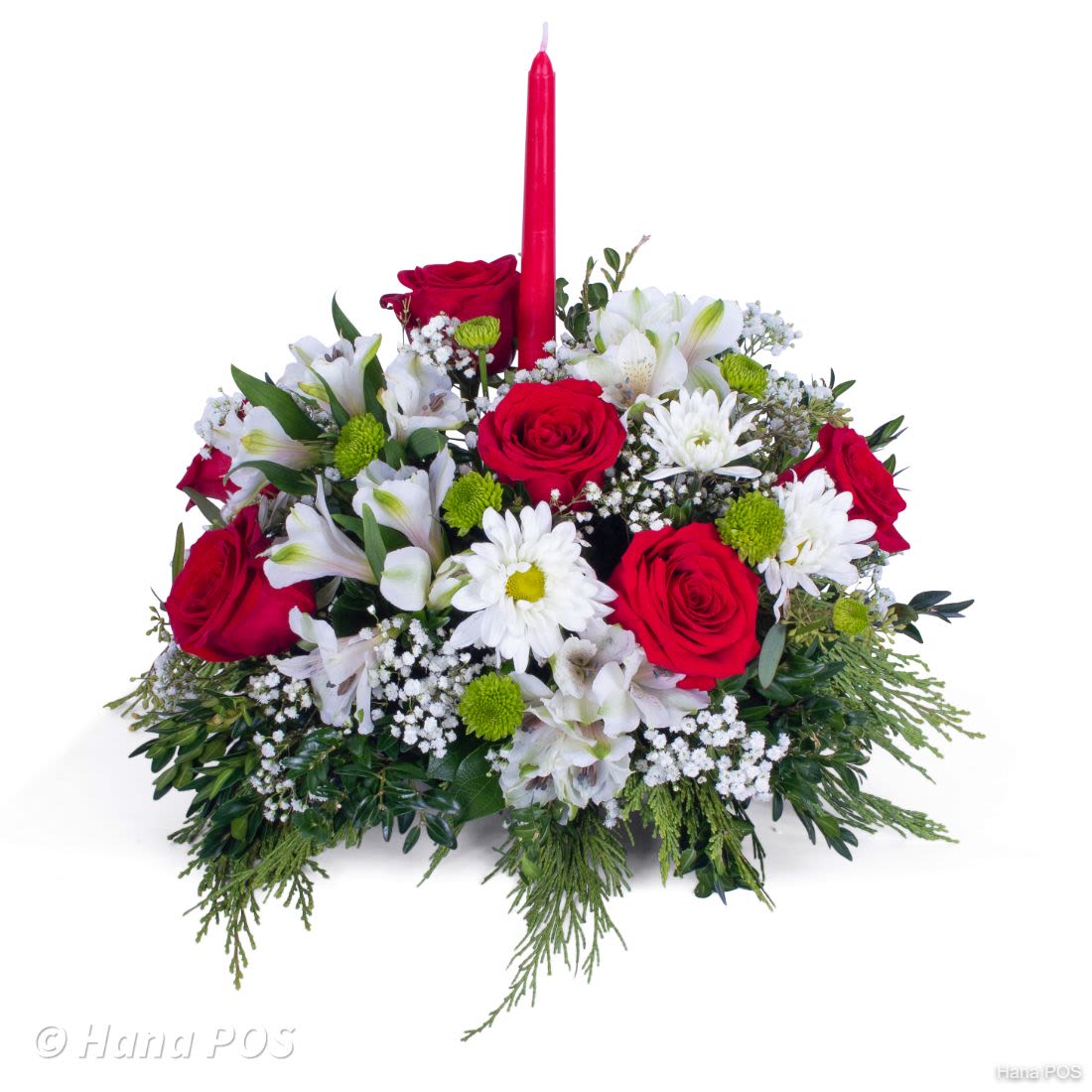 Christmas Florals  - Christmas in Florida has its own special vibes. Make the season more festive with this beautiful floral bouquet. Perfect for all your holiday gatherings!   (Flower types may vary due to availability)
