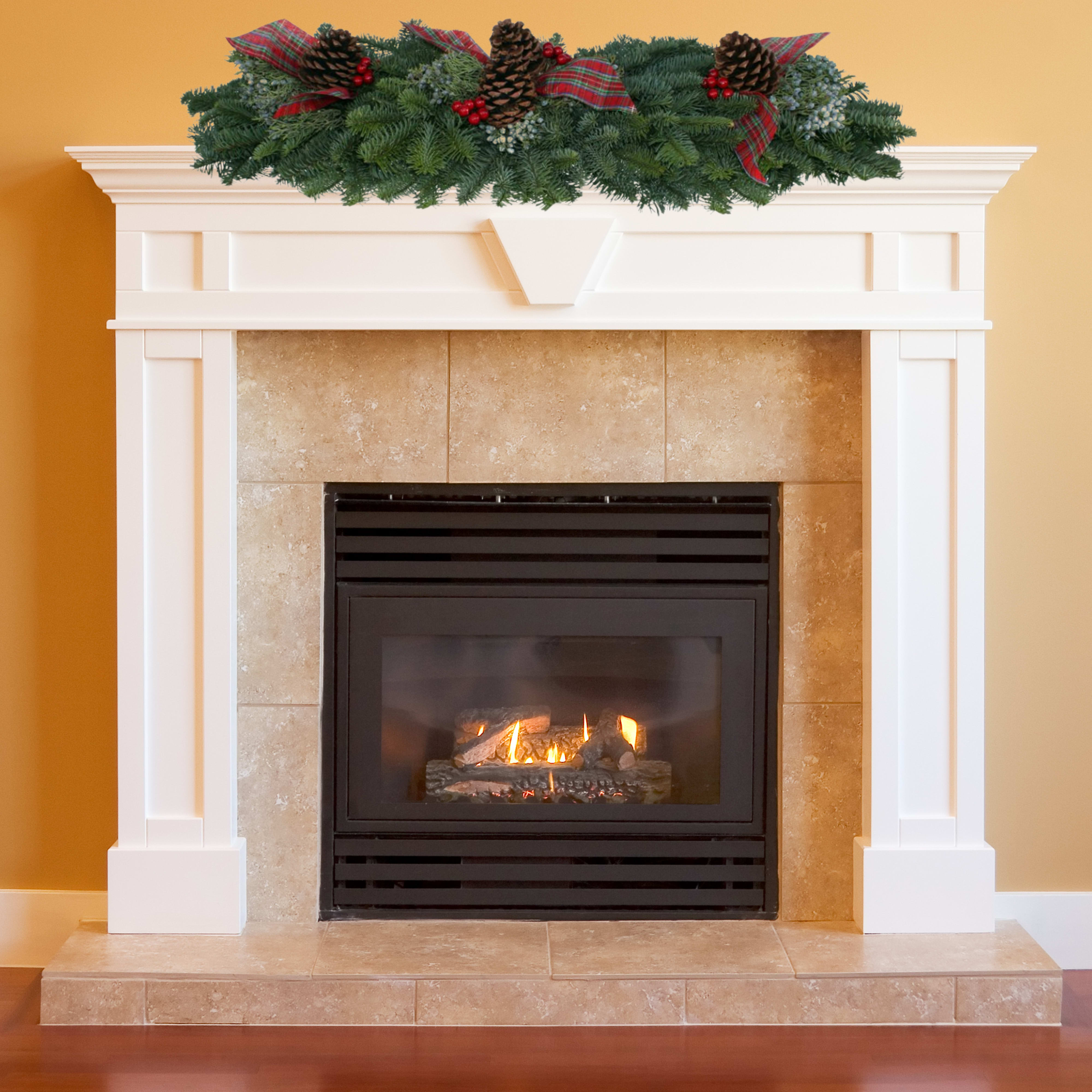 Berries and bows 24 inch mantle piece   - Berries and bows 24 inch mantle piece  