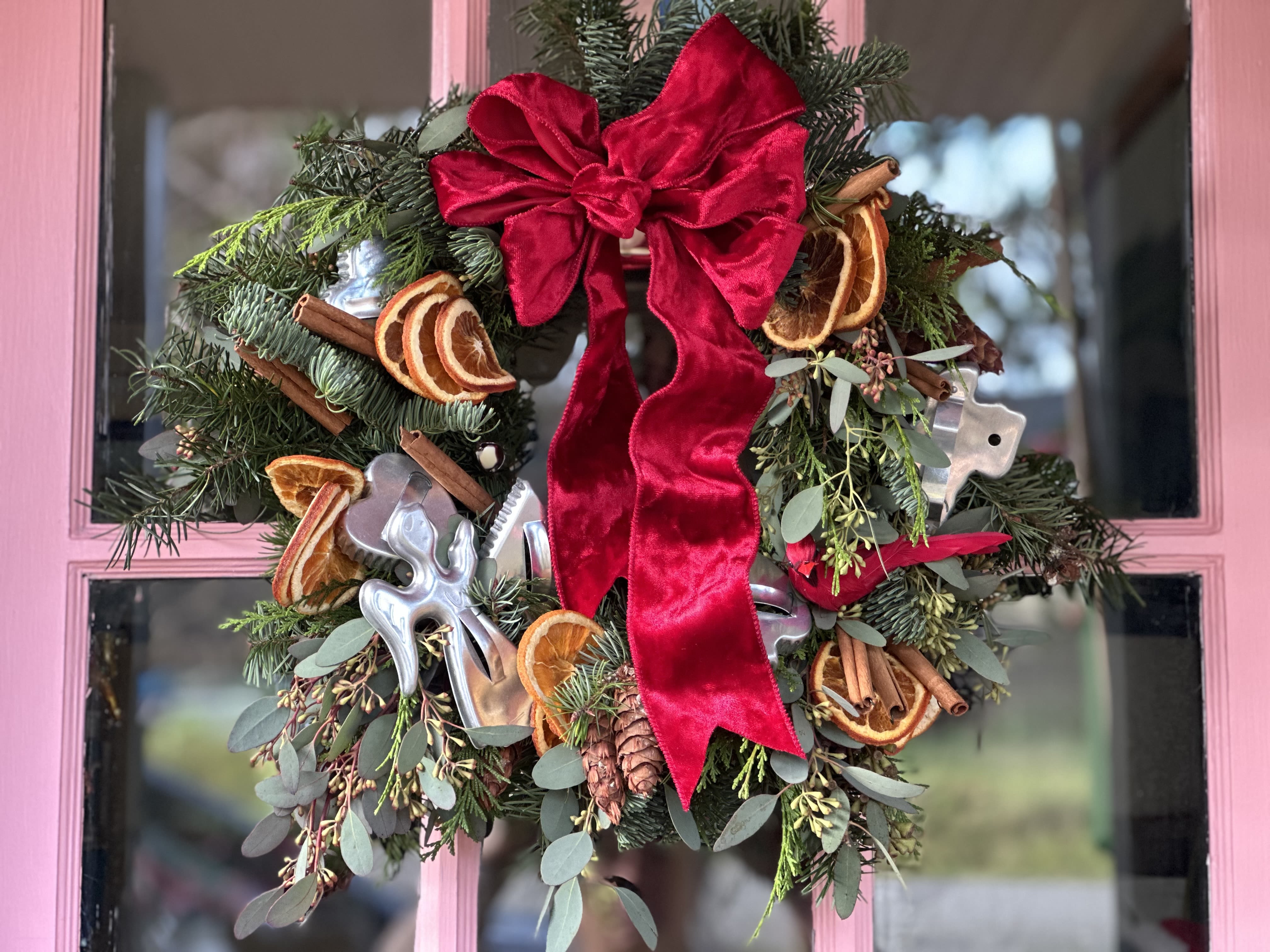 Designer's Choice Wreath~ Extra Fancy - Let the Artist in me shine! I will design a Custom, One of a Kind Wreath to adorn the Recipient's Home. Please put any special request in the Delivery Details Portion of the Order Form.