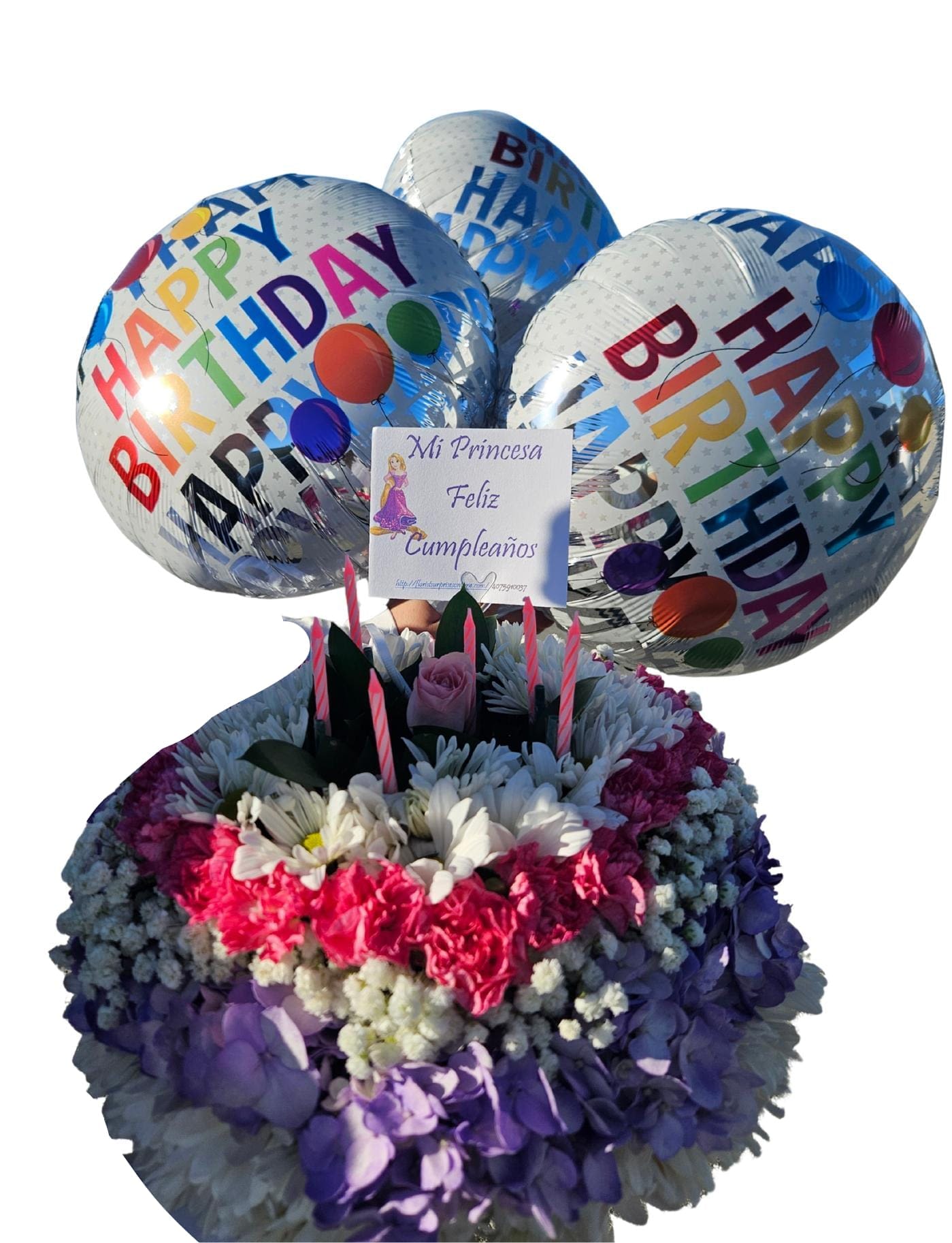 Cake Floral  - hermoso pastel floral perfecto regalo de cumpleaños 