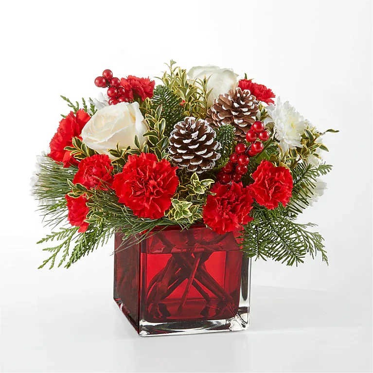 Christmas Market Bouquet - An aromatic experiece, the Christmas Market Bouquet includes assorted seasonal greens to bring the scents of the season to you or your loved ones.