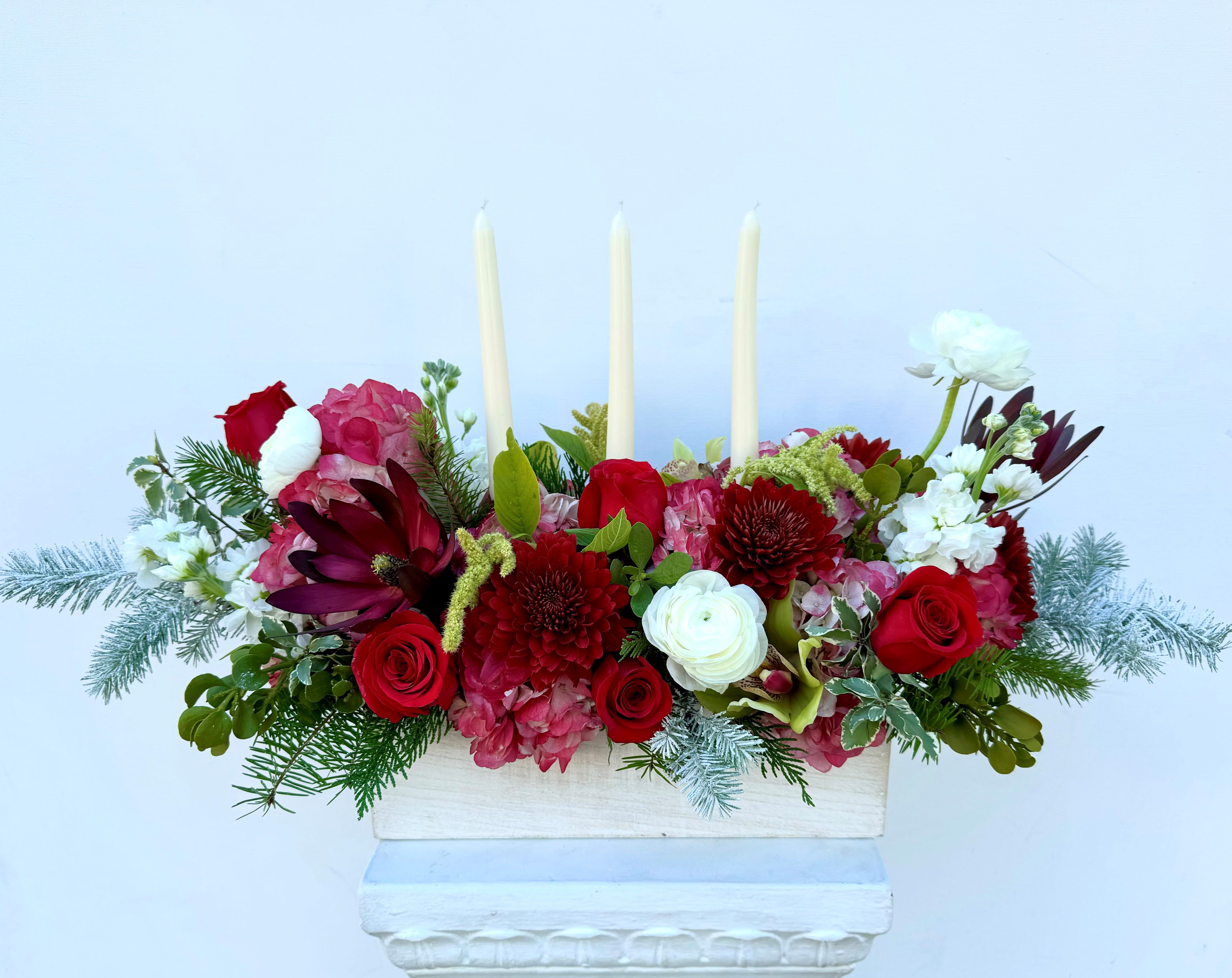 Holiday Centerpiece  - Celebrate Christmas this year with this elegant centerpiece.