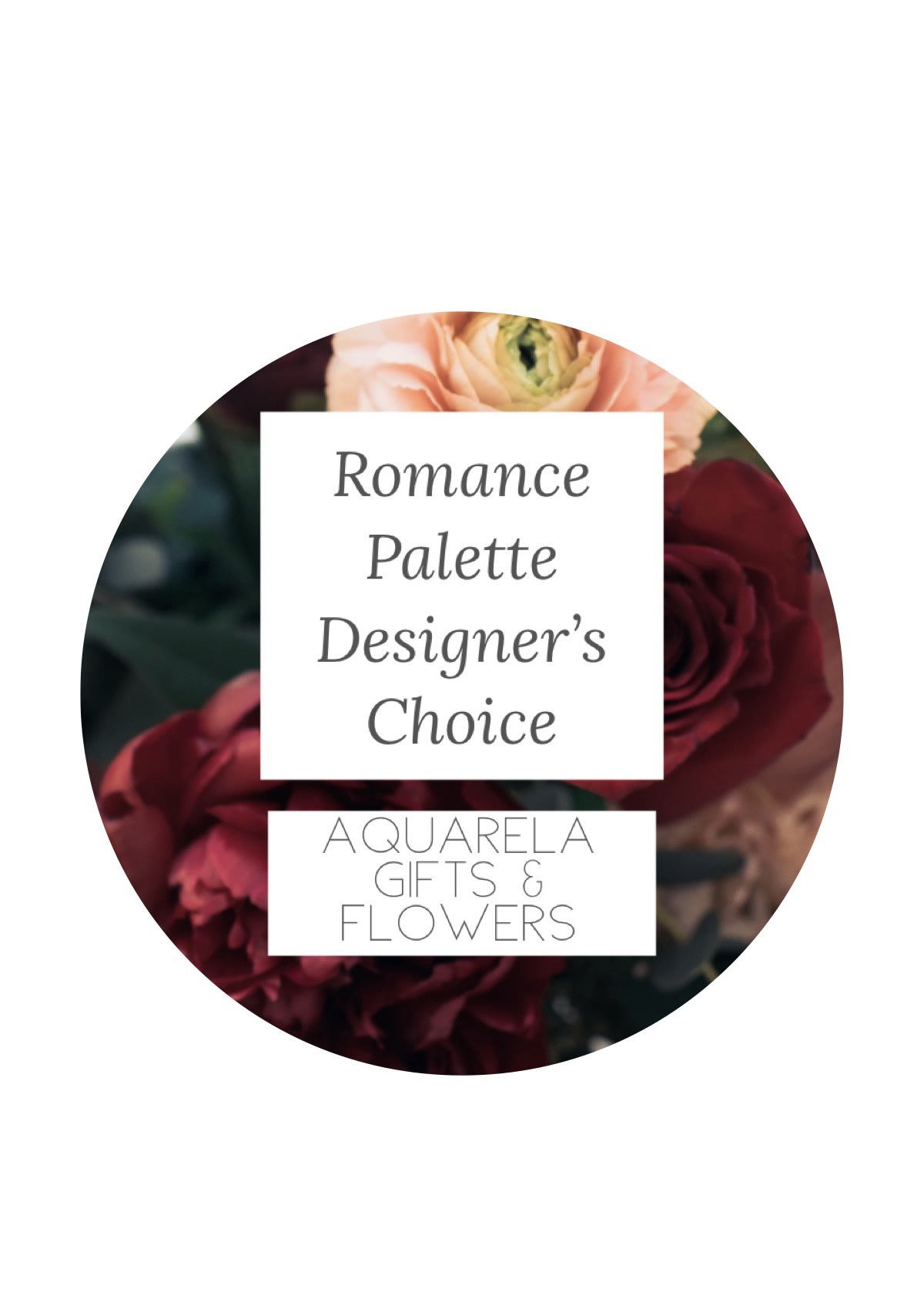 Deep Red Palette-Designer’s Choice Small Arrangement - Let us create a beautiful romance arrangement using the freshest blooms of the day. Each piece features premium, unique flowers and Aquarela’s signature artistic design. The standard arrangement is approximately 10 inches tall and wide, while upgraded versions include a larger vase and an even more abundant selection of blooms, perfect for making a statement.