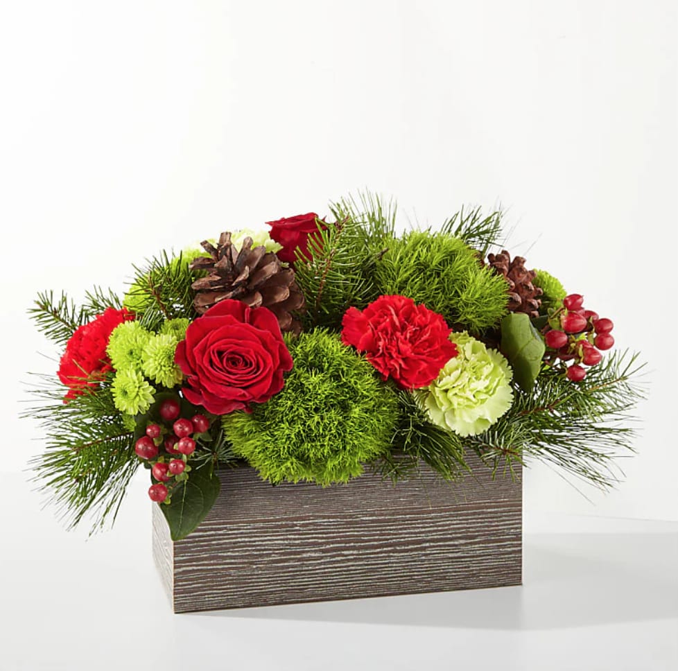 Bundled Up Bouquet  - Filled with the essence of warmth and coziness, the Bundled Up Bouquet is the perfect gift for a loved one or centerpiece for your own holiday gathering. 