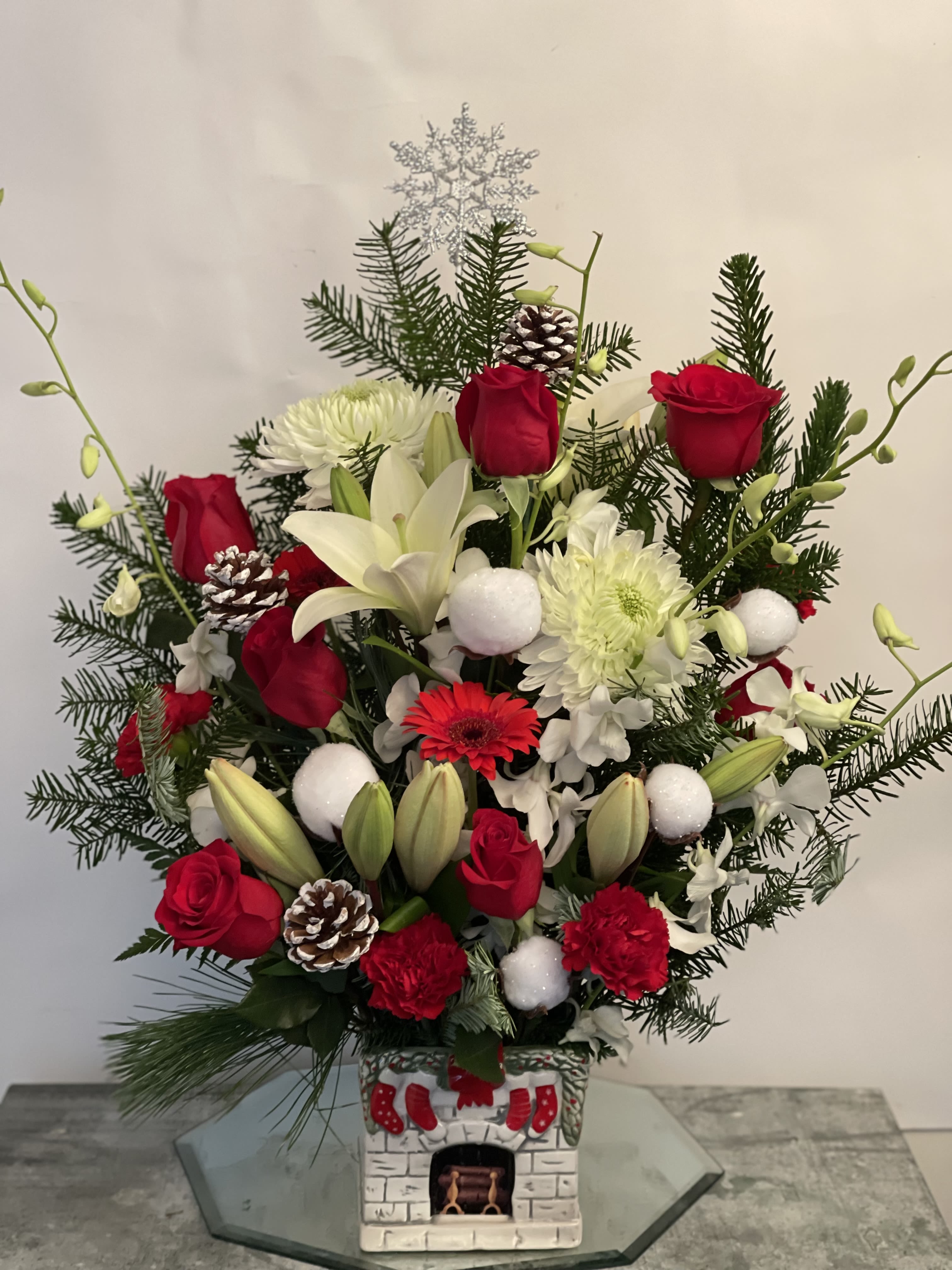 Flower chimney  - Made in ceramic chimney vase  