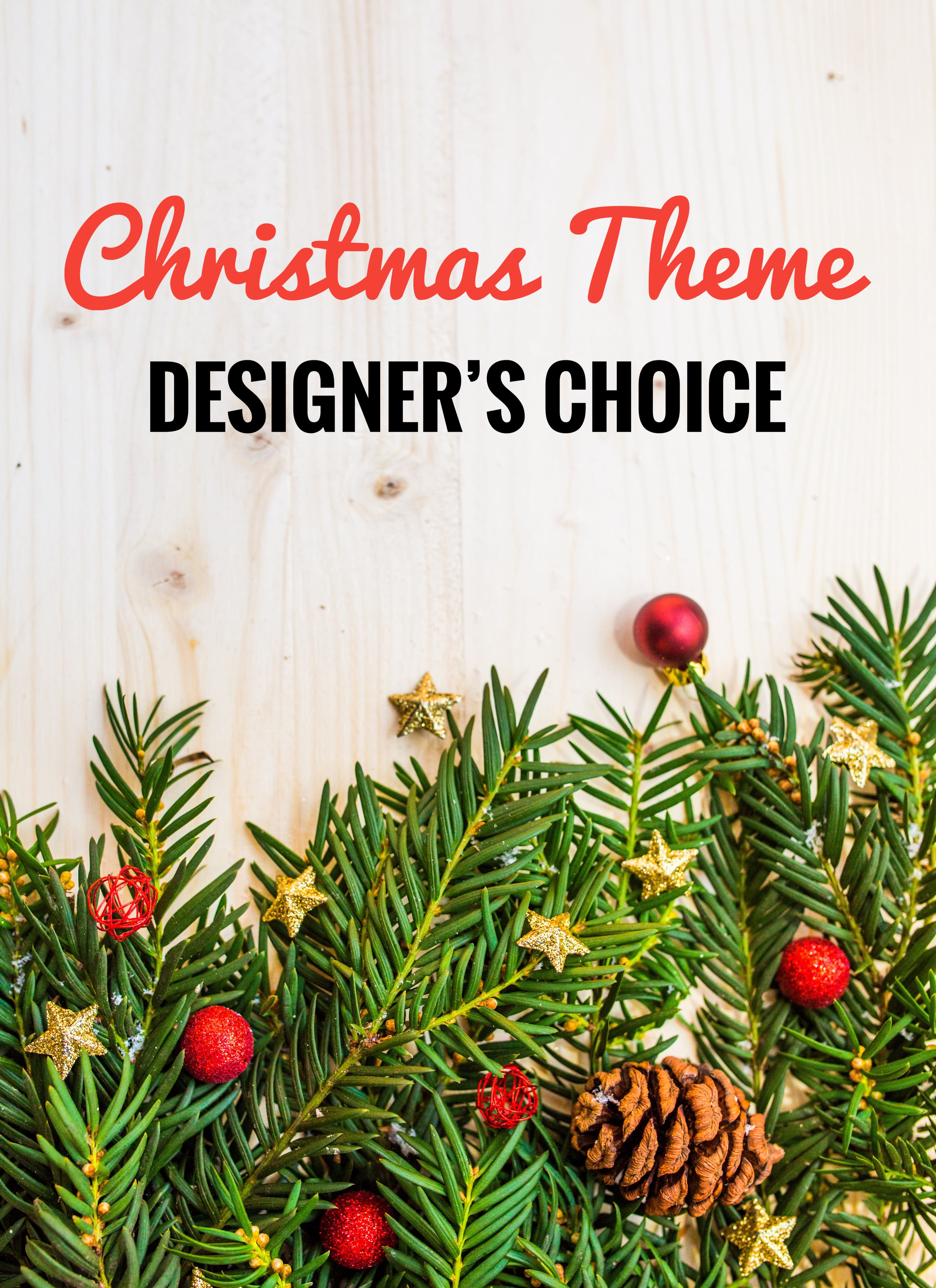 Christmas Theme Designer's Choice - Let our talented designers create something unique and fresh from our large collection of flowers.... with a Christmas emphasis!