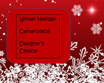 Winter Holiday Designers Choice Centerpiece  - Let our professional designers create a beautiful winter holiday centerpiece just for you, using the freshest blooms of the season!