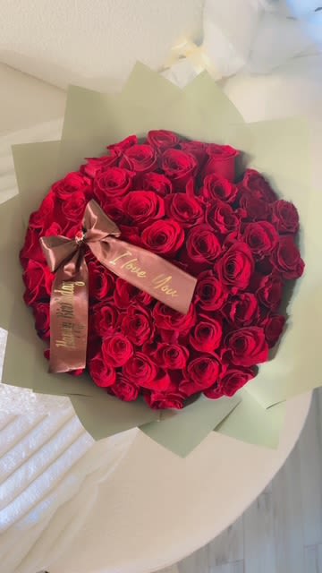 “Pure Devotion – 48 Red Roses” - Express your deepest emotions with our Eternal Love Bouquet, featuring 48 luxurious red roses hand-arranged to perfection. Each rose symbolizes passion, devotion, and timeless romance — making this bouquet the ultimate gift for anniversaries, proposals, or any moment that deserves to say “I love you” in the most elegant way.  Expertly wrapped in premium paper and finished with a satin ribbon, this bouquet brings sophistication and heart-stopping beauty to any occasion.