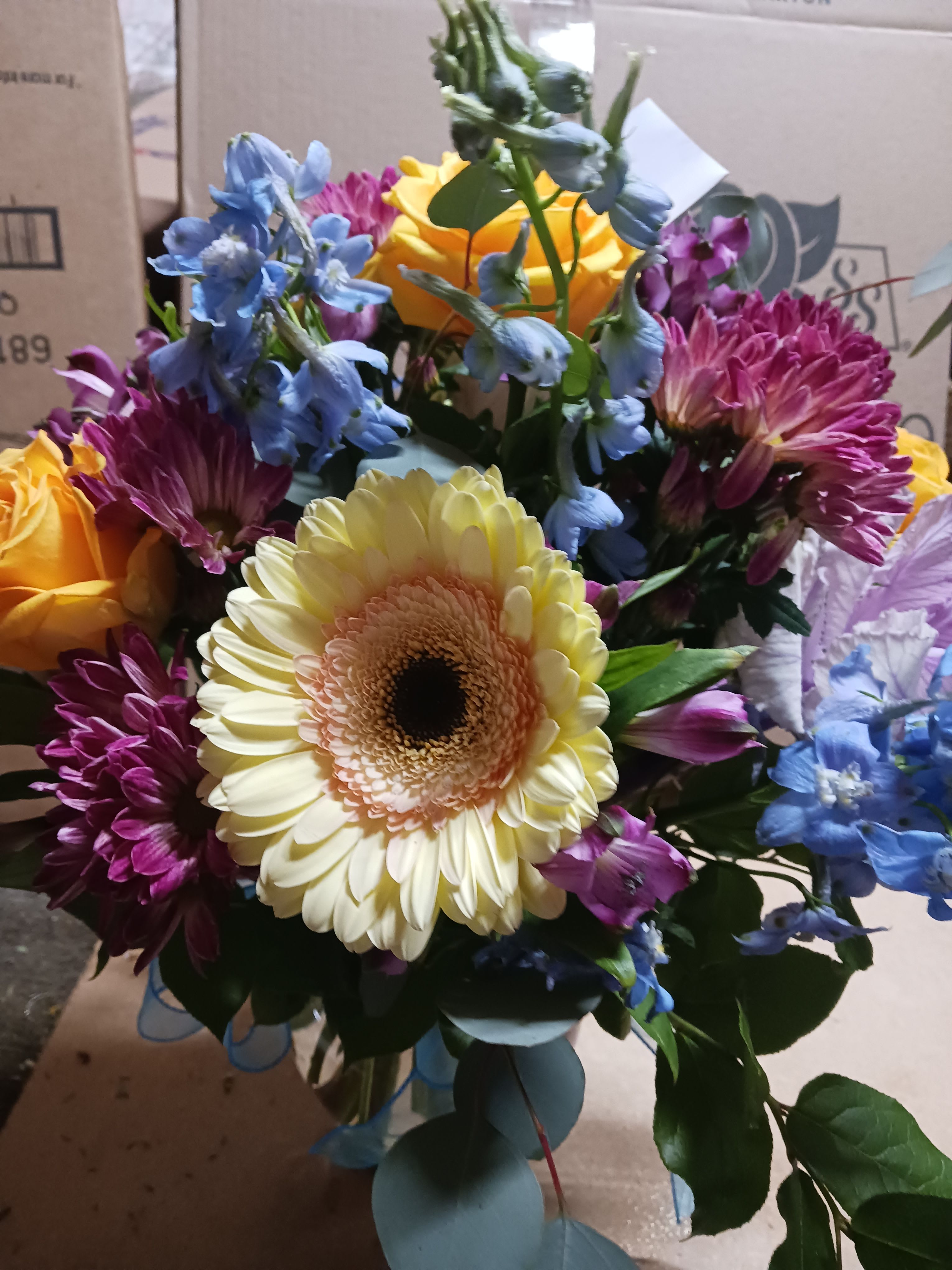 Designer's Choice - The flowers and container will vary.  This is an option for the customer to get a beautifully designed arrangement with our freshest flowers put together by one of our designers.  They are never the same and are always amazing