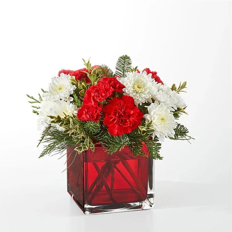 Christmas Market Bouquet - An aromatic experiece, the Christmas Market Bouquet includes assorted seasonal greens to bring the scents of the season to you or your loved ones. Details