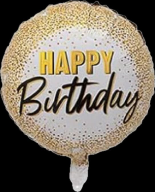 Balloon for  birthday - The Birthday Balloon adds a touch of sophistication and charm to any celebration. This balloon measures 18 inches and can be filled with helium. Perfect for birthdays.