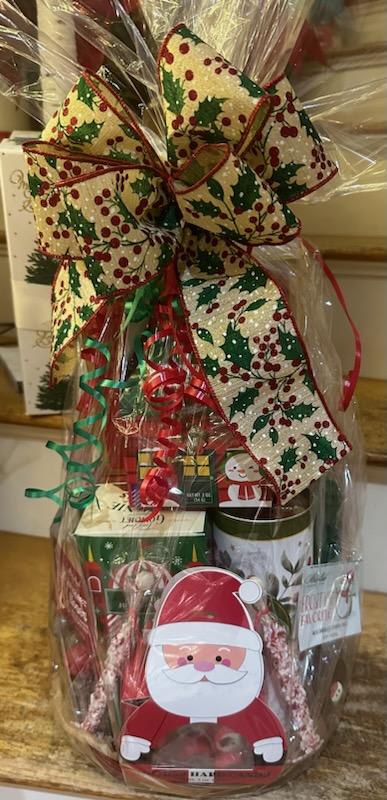 Season's Delights Gift Basket - Seasons Delights Gourmet Gift Basket is filled with Godiva chocolates, Too Good Gourmet Brownie Cookies, Rainbow Candy Cookies, Harry &amp; David Wafers, Too Good Gourmet Super Chunk White Chocolate Cranberry Cookies, Cocoa Latte Stirrers, Holiday Hard Candy, Abdallah Chocolates Rainbow Kisses and Chocolate Covered Oreos.