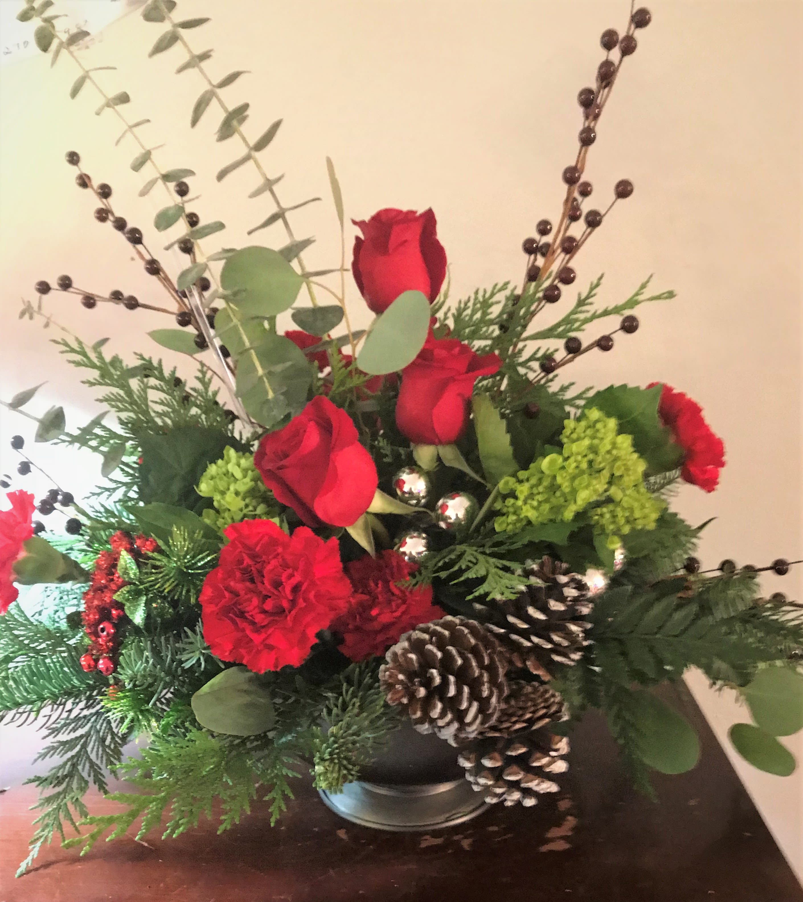 Christmas Wonder - This unique, but still traditional holiday arrangement is sure to be a crowd-pleaser!!!