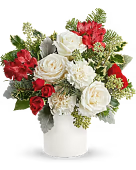 Christmas Present - Fresh holiday flowers and greens!