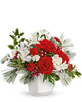 Merry Christmas - Fresh holiday flowers and greens!