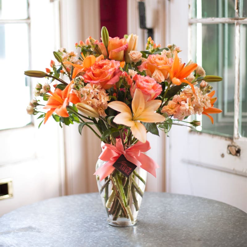 The Erato Street - Peach and orange mix