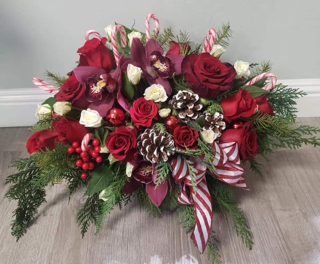 A Holiday Wish   - A Holiday Wish  filled with beautiful winter blooms and and winter evergreens 