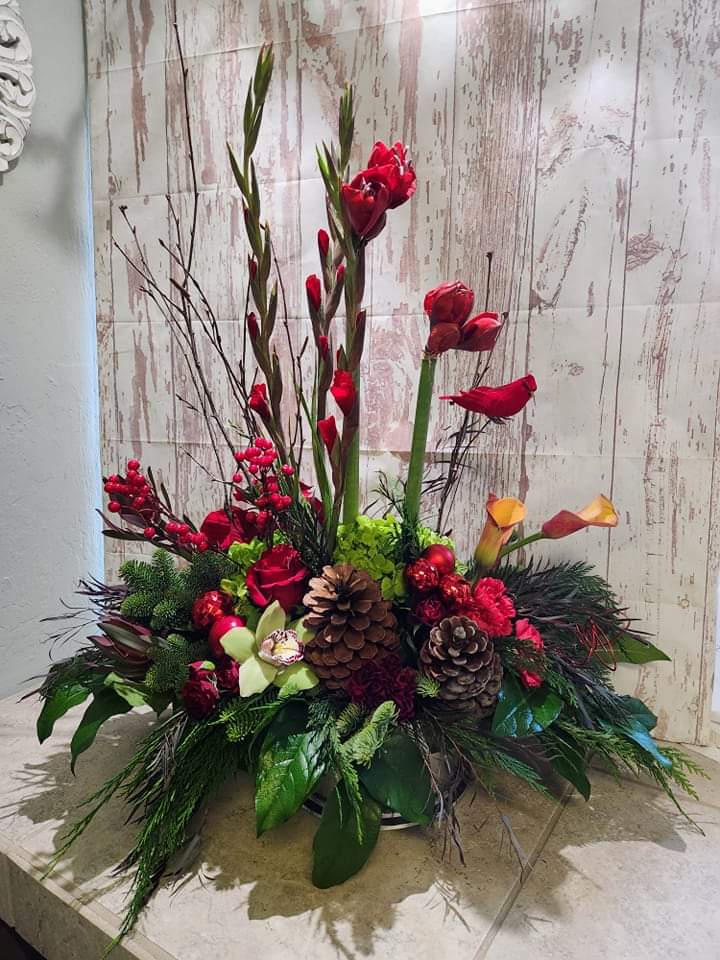 A unique one of a kind Christmas Statement Piece  - A unique one of a kind Christmas Statement Piece! This piece will be just that a statement piece one of a kind designed by our top designers. For your home or office holiday party.    