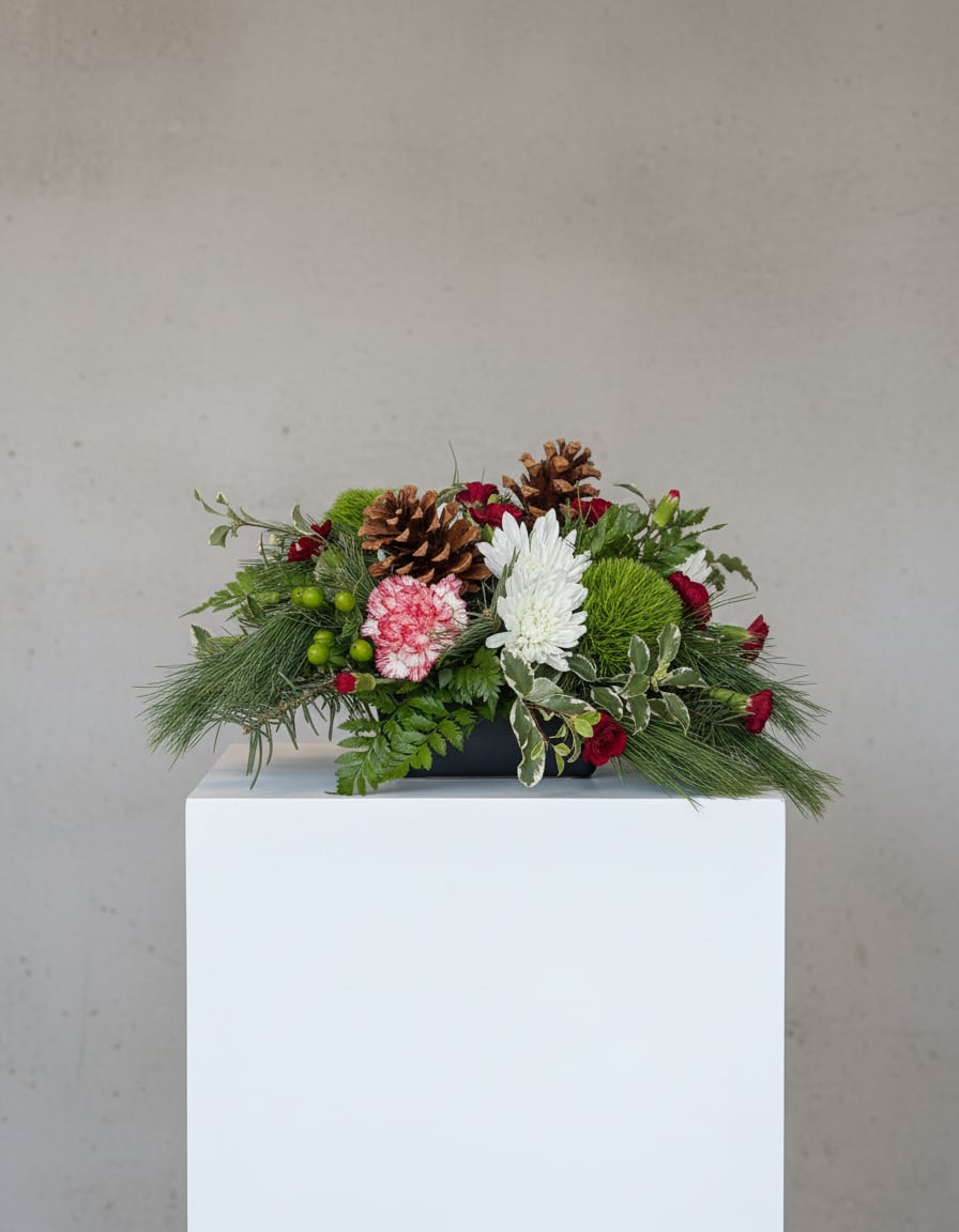 Christmas Centerpiece Workshop - Join us for a festive and fun Christmas Centerpiece Workshop—our final centerpiece and charcuterie event in our Original Shoppe Space before the big move!  Come wearing your favorite ugly Christmas sweater, enjoy complimentary charcuterie, and create a beautiful holiday centerpiece perfect for beginners and seasoned designers alike. This simple yet elegant arrangement features dianthus flowers, evergreens, ferns, pinecones, cushions, and hypericum—sure to elevate your holiday décor. (Go ahead… you can officially claim to be Martha Stewart now! )  Event Details   December 22nd  Birch &amp; Blossom 112 E Main Street, Hart, MI 49420  Cost: $36  Optional candles and additional picks available for purchase at the Shoppe.  How to Register:  Pre-book your spot and select “Pickup for December 22nd” at checkout to reserve your seat for the workshop.  Don’t miss this festive, hands-on holiday experience—your centerpiece (and your sweater!) will steal the show!