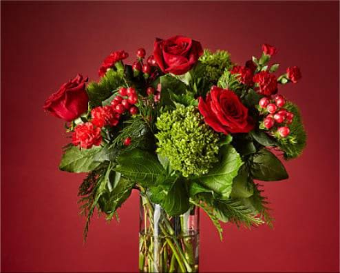 Home for the Holidays Bouquet (BR) - Why wait to unwrap gifts till Christmas morning? Send yourself this breathtaking Home for the Holidays Bouquet and let the artistry of flowers surprise you. 