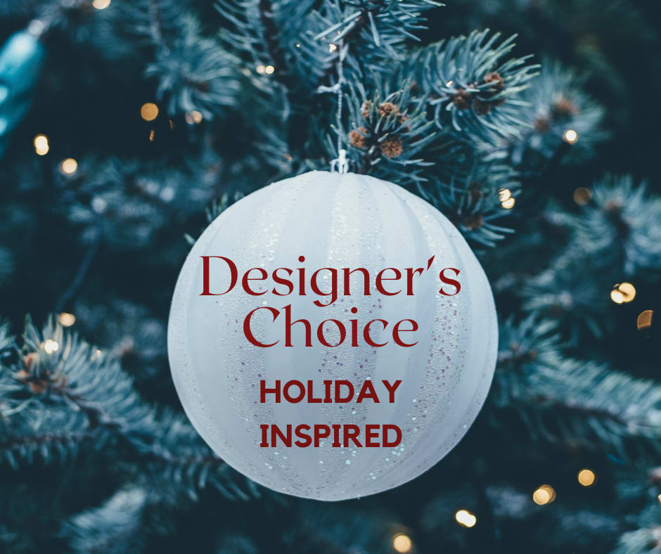 Holiday Inspired - This option will feature a variety of quality holiday greens such as; cedar, pine, fir, and hemlock. Natural elements such as pine cones and birch may be included. Faux berry sprigs will be included for a long lasting holiday arrangement. 