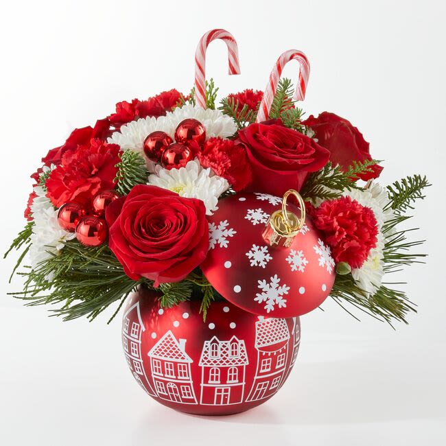 Cheer in the Air Ornament - An ornament full of blooms, perfect for any occasion this season. 