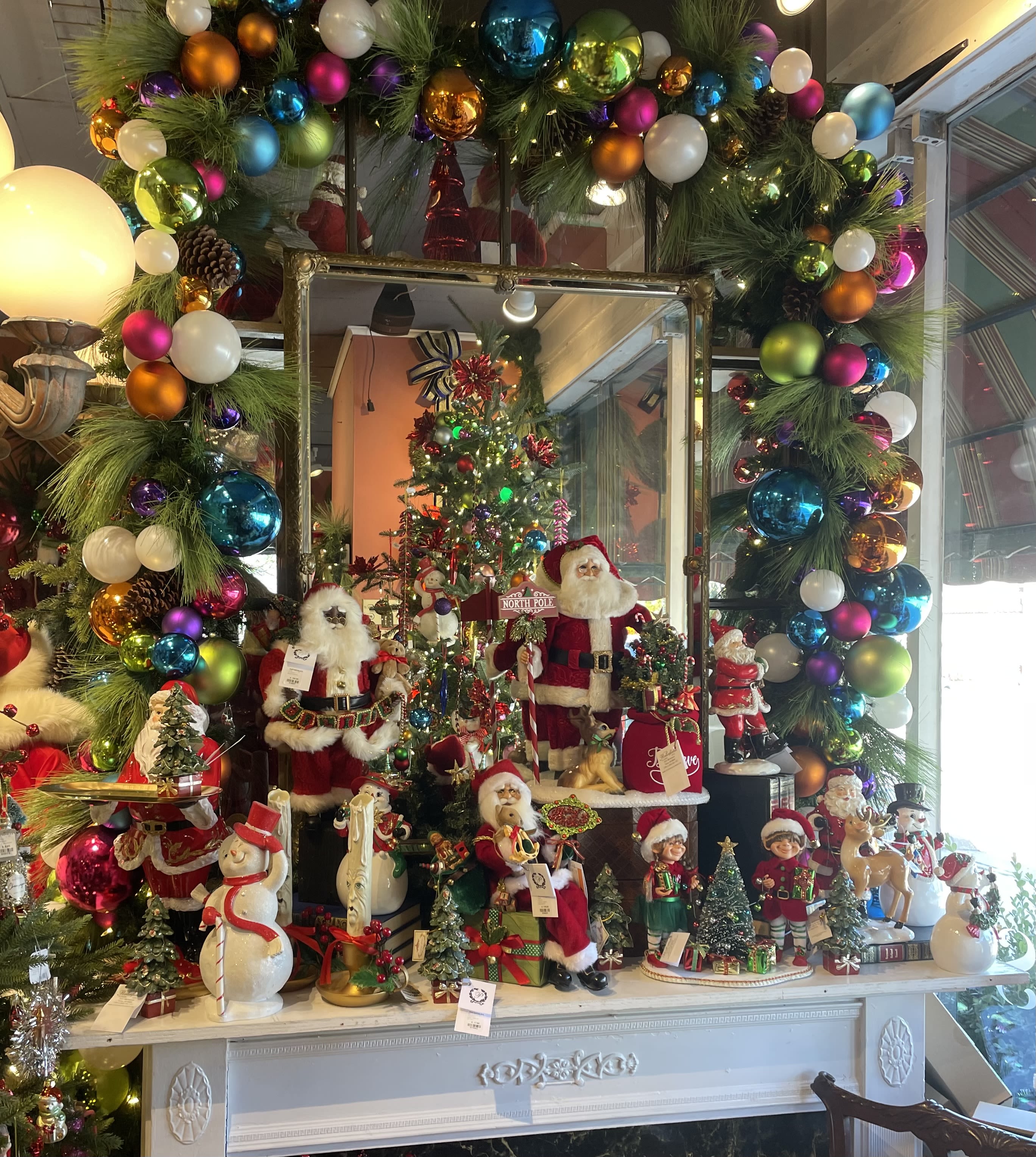 Many Santas - From our large collection of Santas- many sizes and prices.