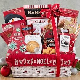 Spirit of Sharing Gourmet Gift Basket - Yummy... Gourmet cookies, Candies and treats! Filled with all the holiday favorites!