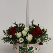 Center Piece in Ceramic Bowl - CC - Oval Center Piece