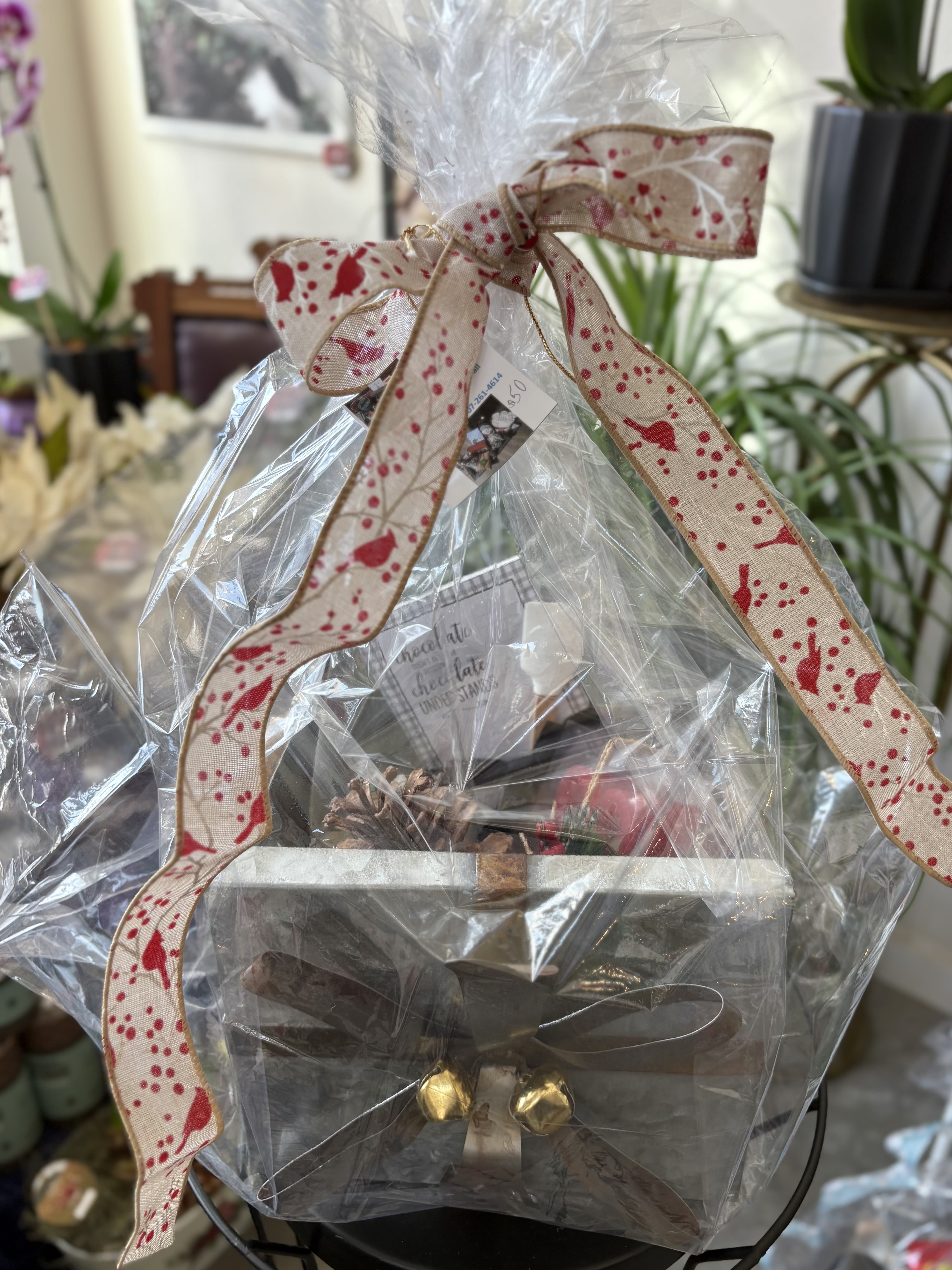 Holiday Gift Basket 4 - Baskets Galore by Nanci Lovely custom gift basket made locally. Perfect for the holiday season!  *Please note product description may not contain all items included in gift set. 