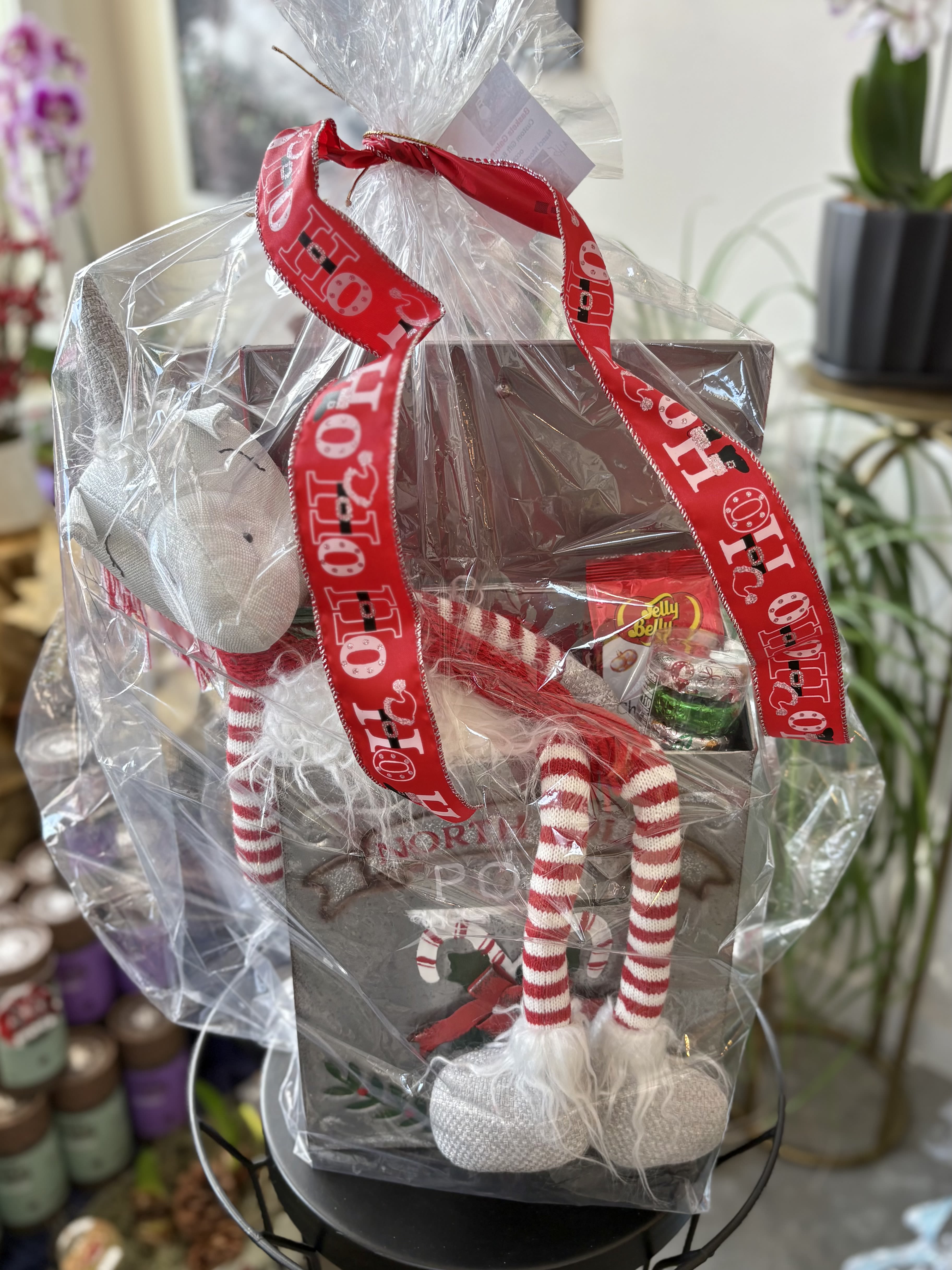 Holiday Gift Basket 8 - Baskets Galore by Nanci Lovely custom gift basket made locally. Perfect for the holiday season!  *Please note product description may not contain all items included in gift set. 