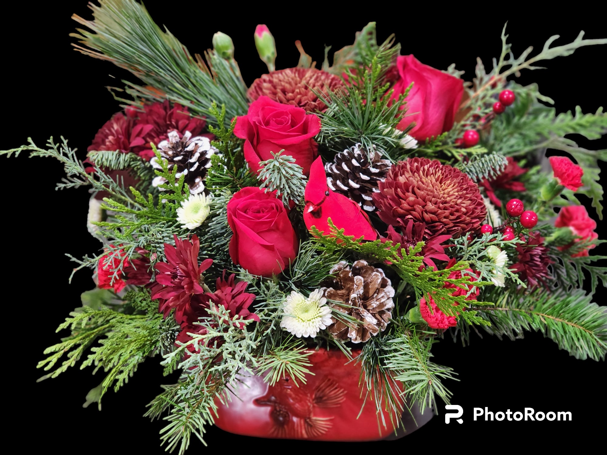 Cardinals spread hope - A great gift item, the cardinal ceramic dish is an oven safe casserole dish, so the recipient can reuse it and think of you evrytime they use it. Filled with all the scents of the season, evergreens and flowers.