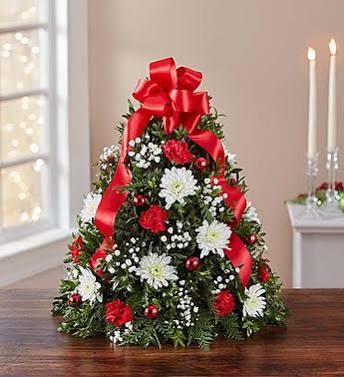 Boxwood Noel Tree - Long lasting holiday designed boxwood tree! This is a season favorite!