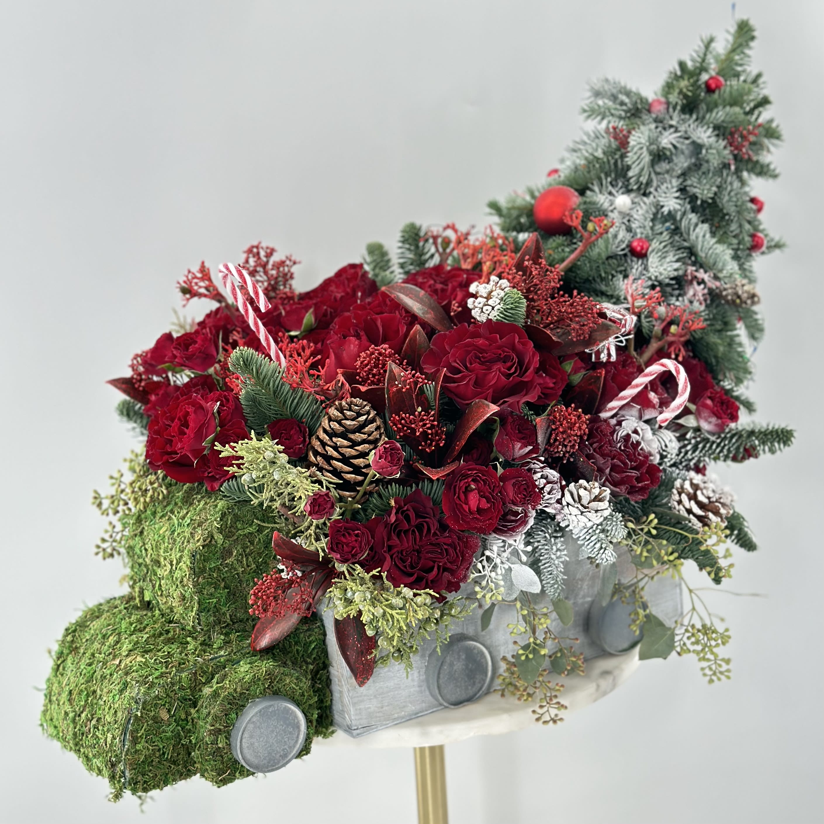 Christmas Car - Mix flowers 
