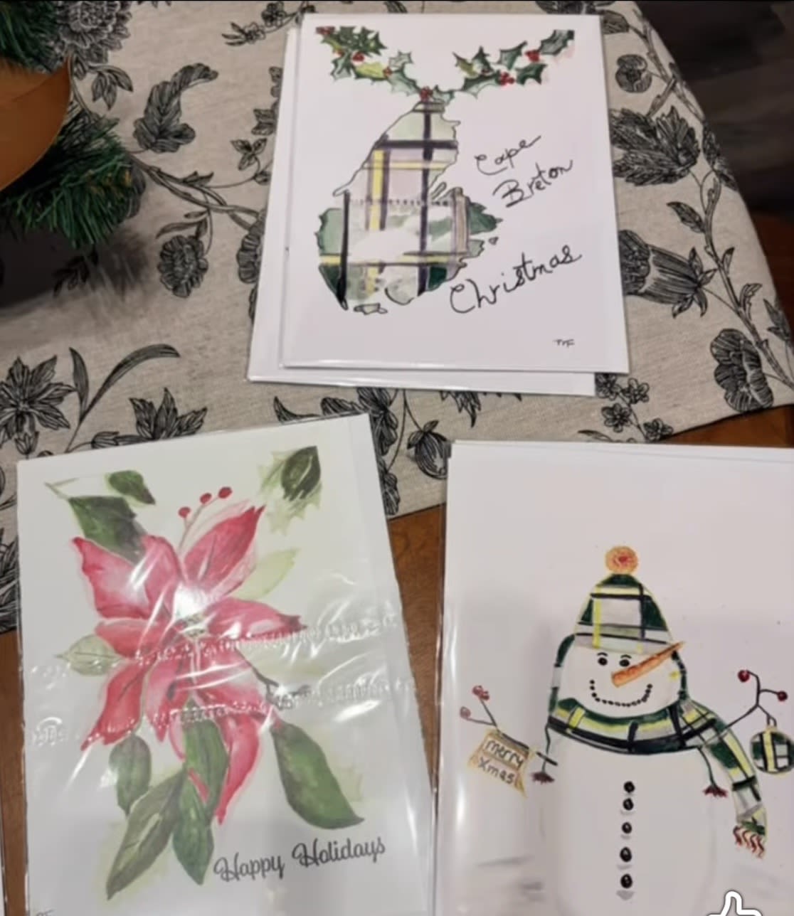 Holiday Greeting Cards by Mary French  - Enhance your gift with stunning reproductions of hand-painted holiday greeting cards by local artist Mary French. We will gladly include a holiday message for your loved one with your order.