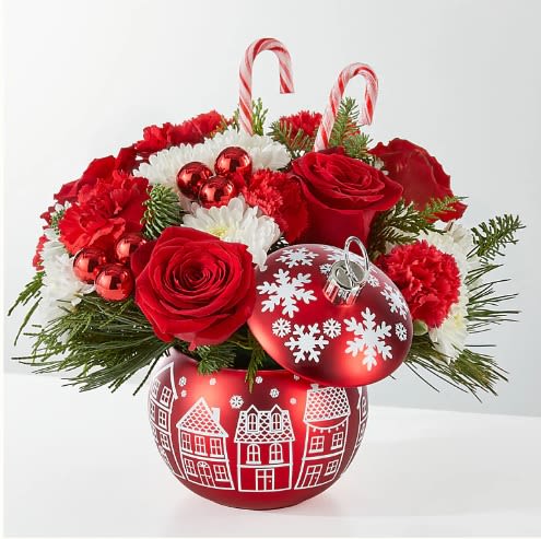 Cheer in the Air Ornament - An ornament full of blooms, perfect for any occasion this season.
