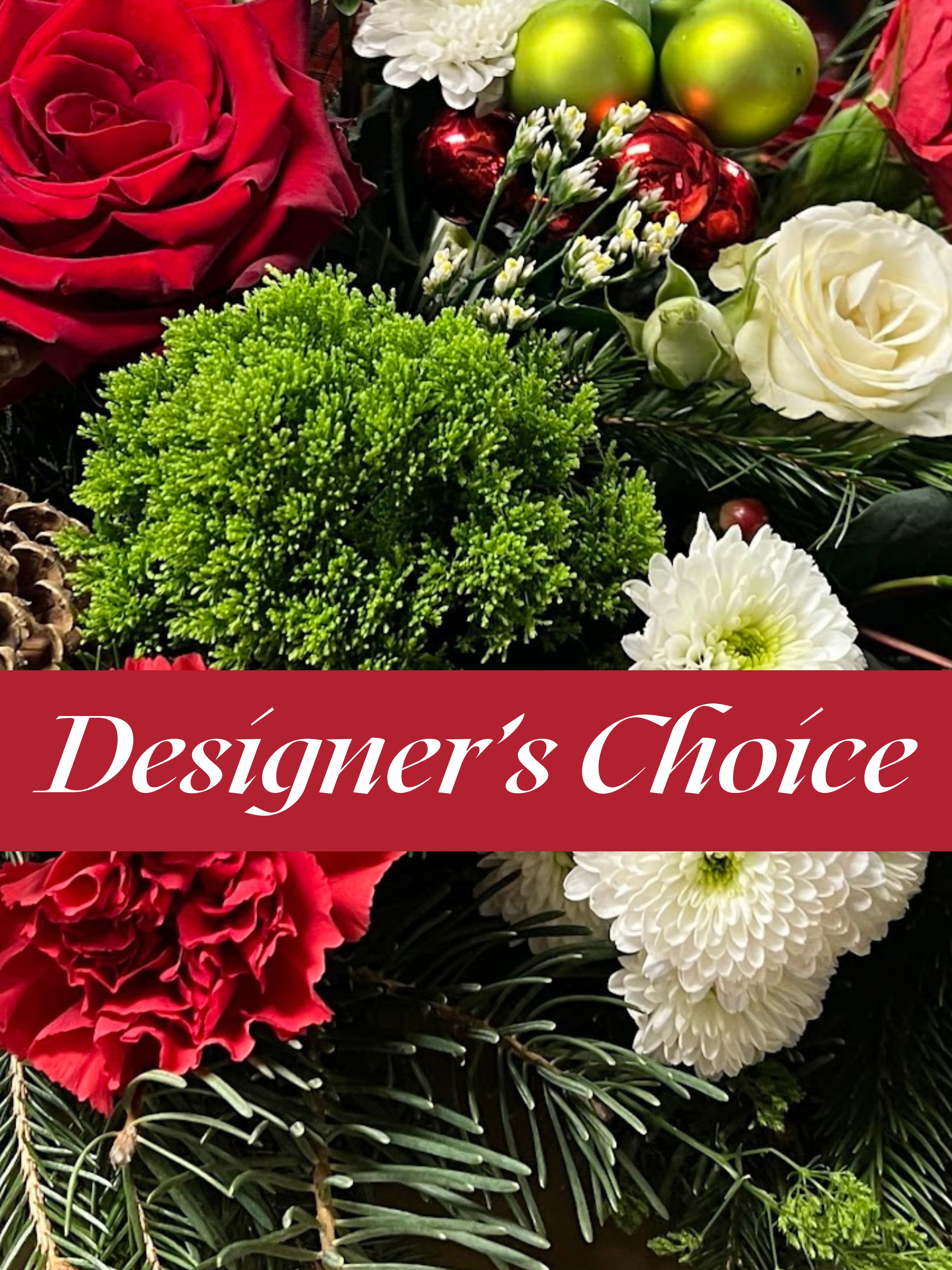 Designer's Choice Any Occasion Arrangement   - Let our designers choose and create a beautiful arrangement for your special occasion.  Using our freshest seasonal flowers, we will make an arrangement the receiver will be proud to show off to all of his or her friends.  Let us choose the color and style, or you choose color, and we choose design - you will not be disappointed! Designer's Choice Only.   You may specify flower color if you like but you don't have to.  You may call our shop before ordering on this site at (856) 694-4272 if you have any questions or to explore different price points, hear of any specials or verify any information.   