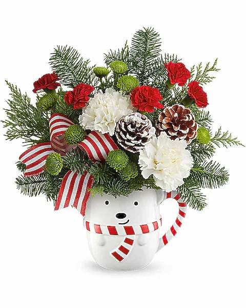 SEND A HUG COZY CUB WISH - SEND A HUG COZY CUB WISH MUG ARRANGEMENT