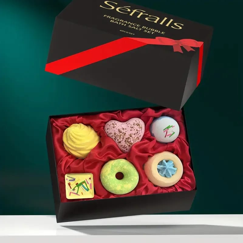 Bubble Bath Set - Séfralls Fragrance Bubble Bath Salt Set (6PCS/SET)Beautiful In Appearance, with Various Long-lasting Fragrances That Are Refreshing And Charming.