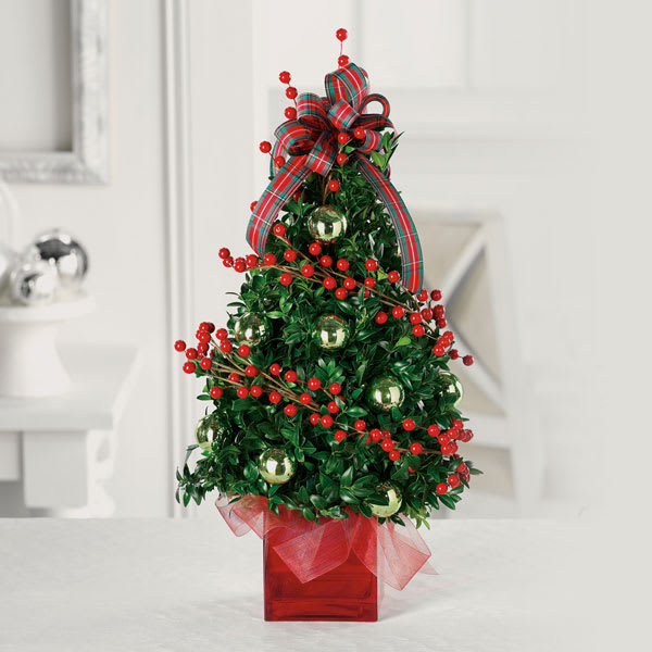 Christmas Flower Tree - This fresh floral twist on a traditional tree makes a great gift for family &amp; friendsÃ¢ÂÂand it just might become your new favorite part of the holiday decor!