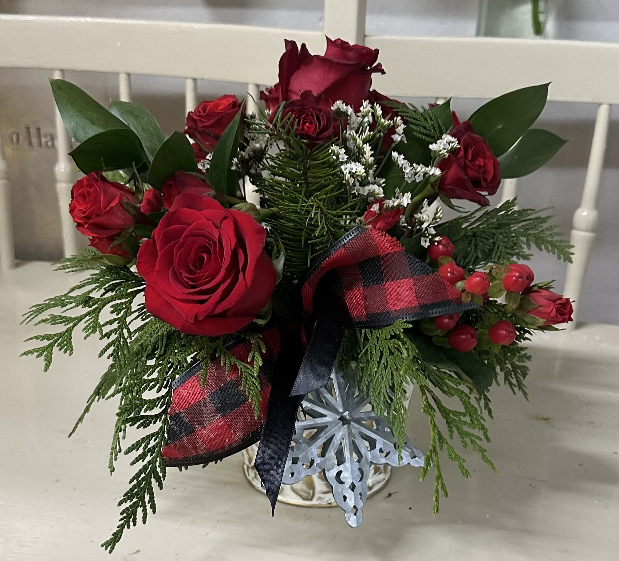 Designer's Choice Christmas  - Give a merry and cheerful Christmas arrangement designed by us