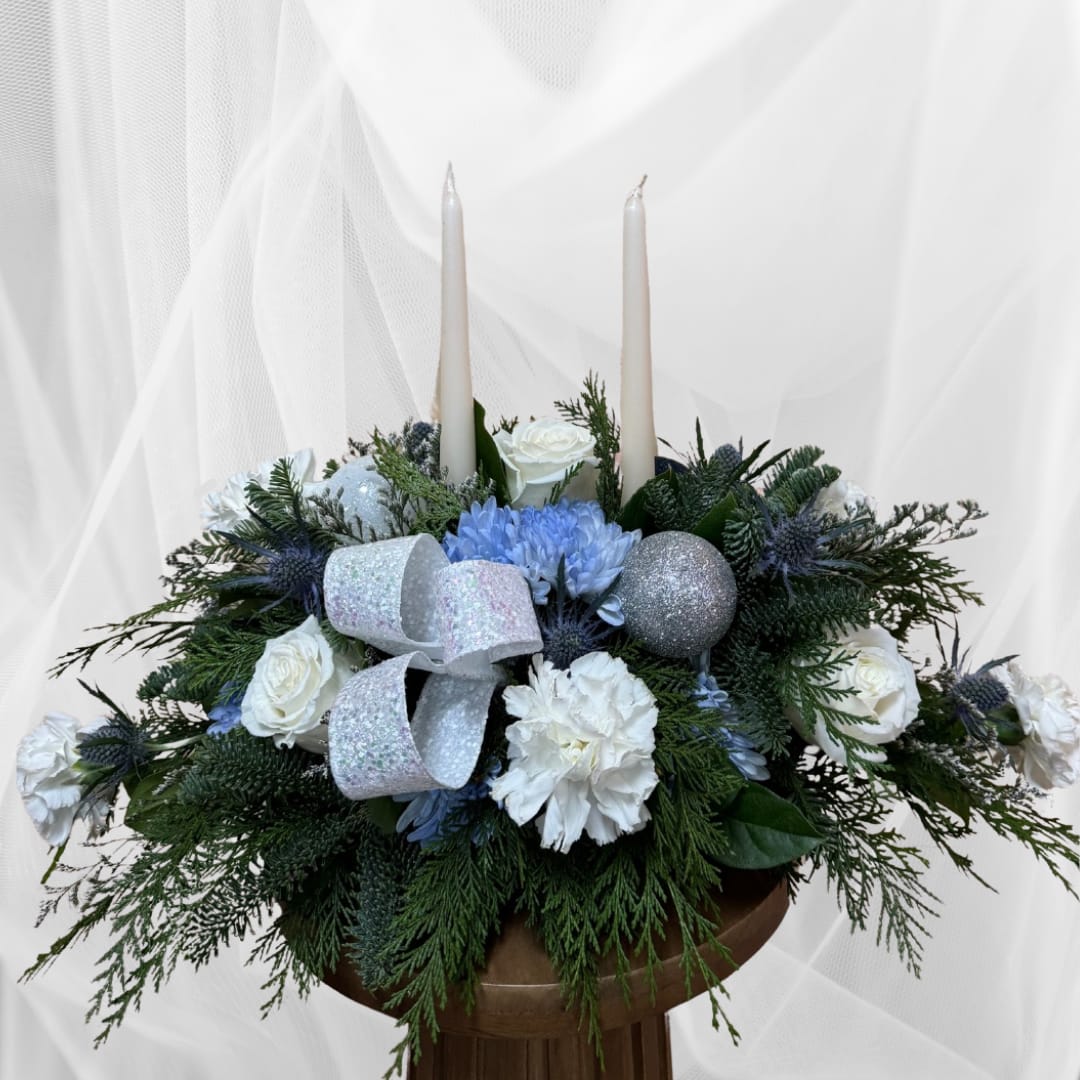 Holiday- 2 Candle Winter Wonderland - 2 candle centerpiece
