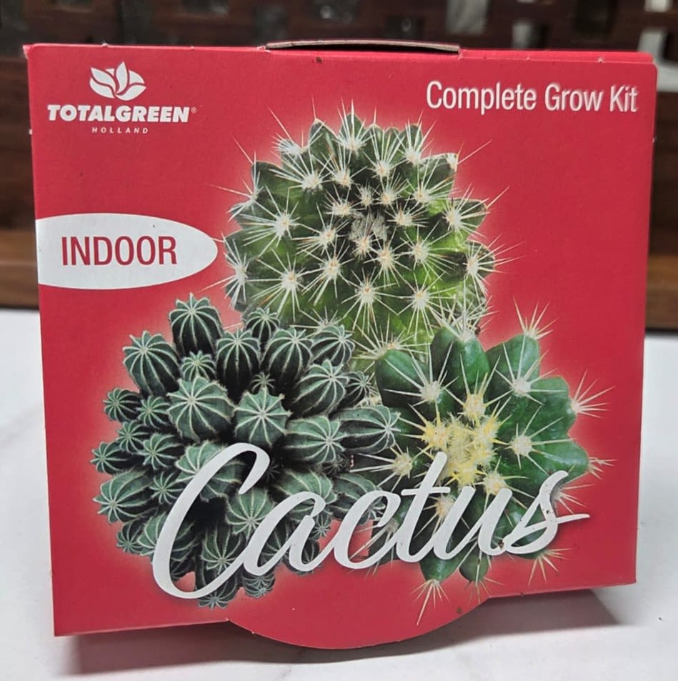 Grow Your Own CACTUS [Indoor] - A fun, educational, kid-approved way to grow something uniquely cool.   Bring a touch of desert charm to any space with our Grow Your Own Cactus Indoor Grow Kit! Perfect for plant lovers, gift-givers, and especially families looking for a fun, hands-on activity. This all-in-one kit includes everything you need to sprout and grow your very own mini cactus—no green thumb required.  Watch tiny seeds become adorable, spiky little companions right on your windowsill. It’s an engaging, screen-free project that kids love, offering a playful way to learn about desert plants and the science of growth. Easy to care for, compact, and stylish, this kit makes a delightful gift or a quirky addition to your indoor plant collection.