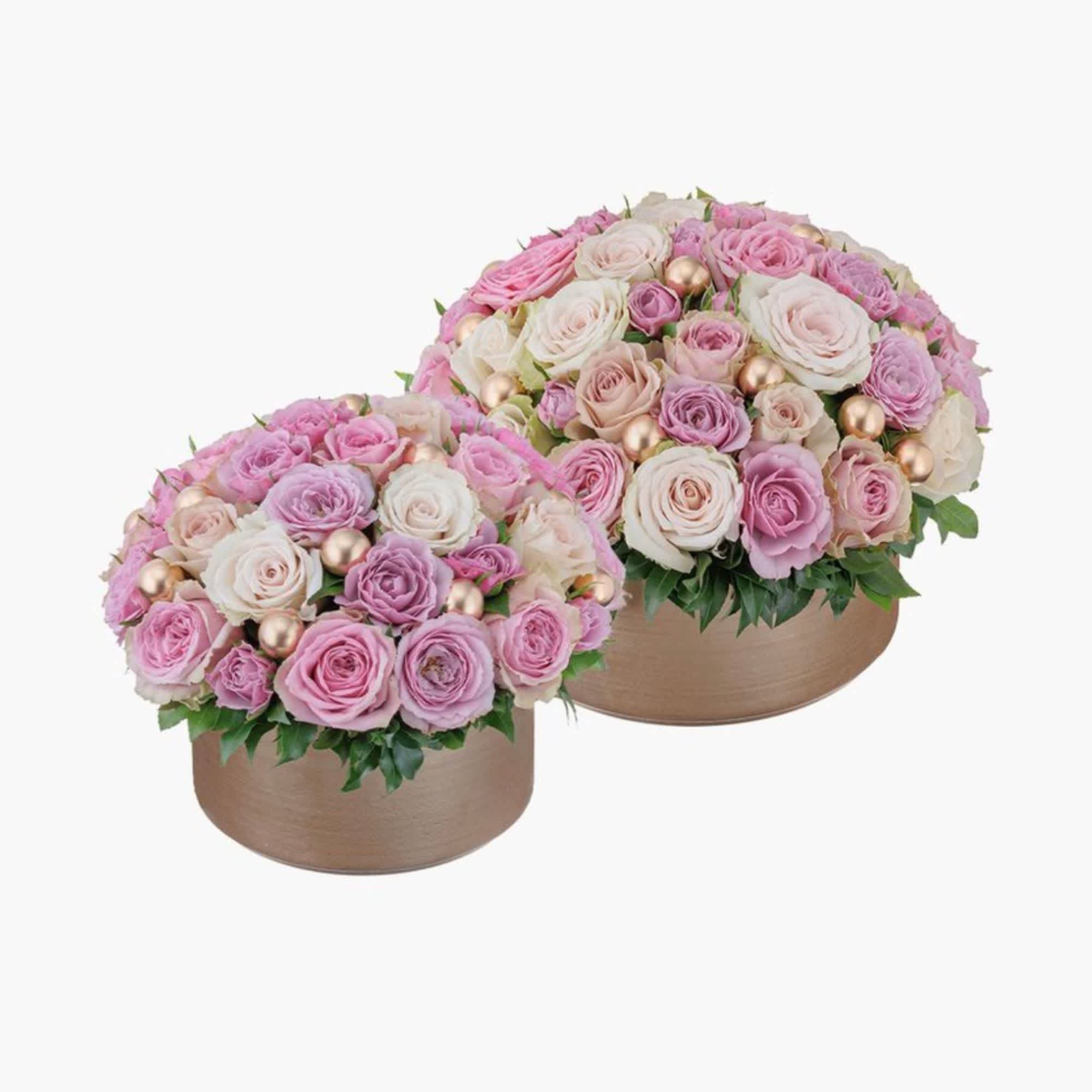 My Perfect Love  - Mixed Purple and Pink  Roses in a box