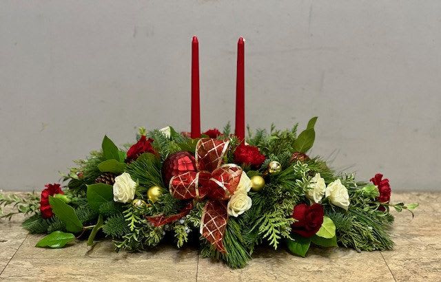 Twin candled centerpiece  - Twin candled centerpiece 