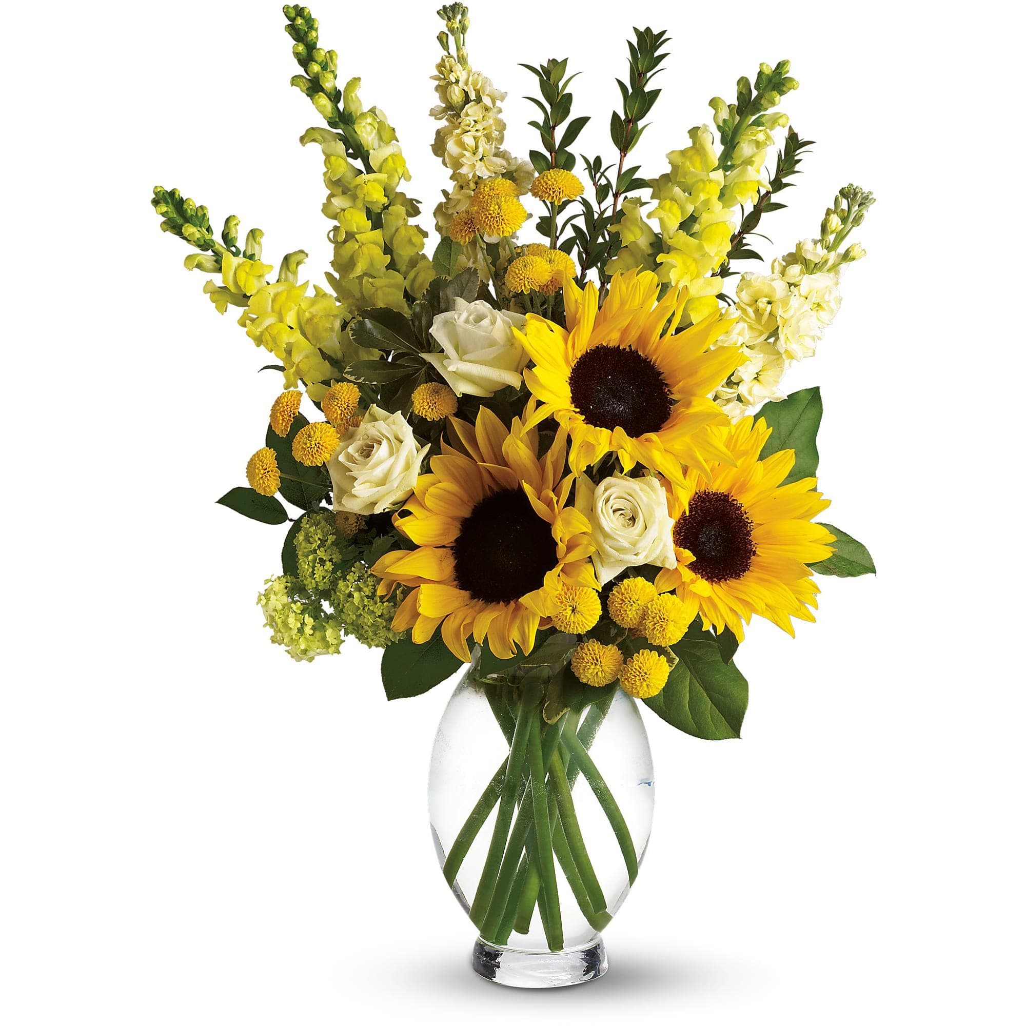 Here Comes the Sun by Teleflora - Here comes the sun and it's all bright, especially when it comes to this gorgeous bouquet. Anyone who receives this golden arrangement will definitely feel its warmth.  